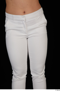 Serina Gomez casual dressed thigh white trousers 0001.jpg